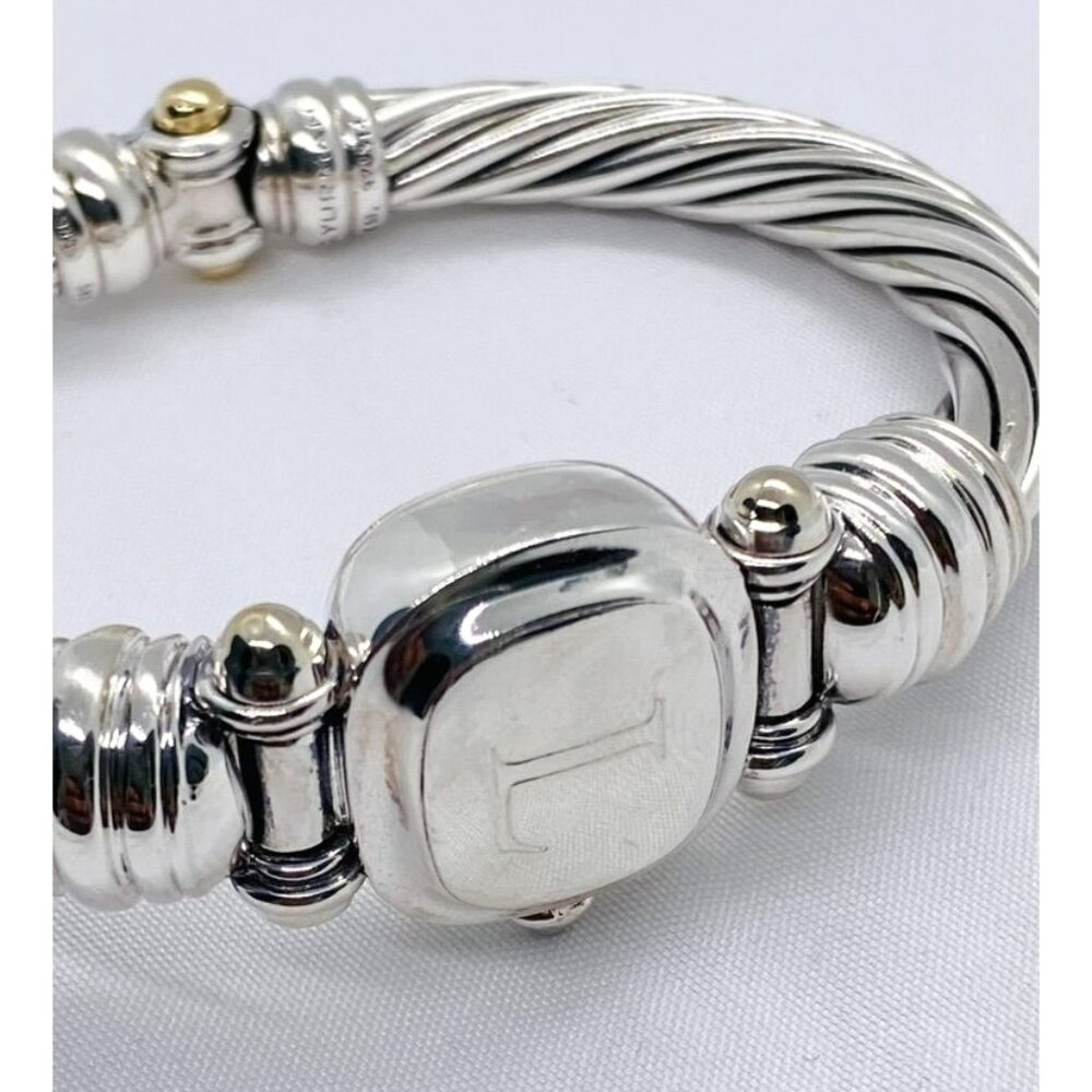 David Yurman Hinge Watch Case Bangle Bracelet 925 585 14k Large